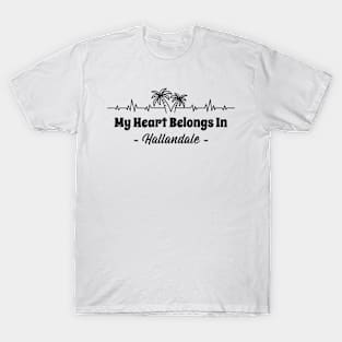 My Heart Belongs in Hallandale Beach, Florida T-Shirt